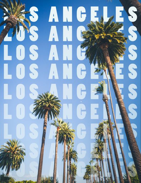 Los Angeles California graphic palm trees adobe stock photo wallpaper blue green street aesthetic Los Angeles Typography, Los Angeles Logo, Los Angeles Wallpaper, La Aesthetic, California Wallpaper, Los Angeles Poster, Lincoln Lawyer, Poster Ideas, Editorial Layout