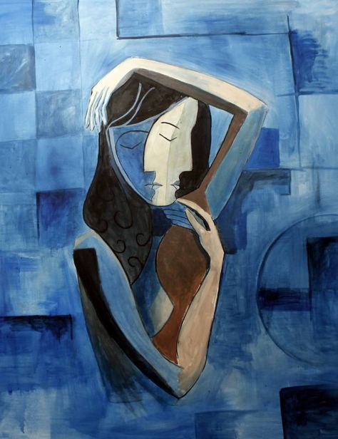 Locker room - Cubist painting Conceptual Art Painting, Cubist Paintings, Cubist Art, Cubism Art, Music Painting, Painting Home Decor, Soyut Sanat Tabloları, Painting Home, Painting Gallery