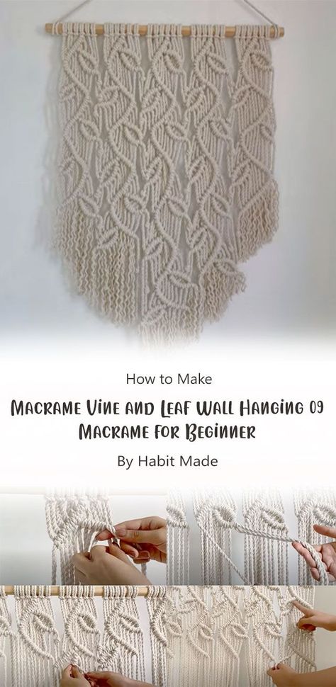 Macrame Wall Hanging Ideas, Macrame Wall Hanging Tutorial, Macrame Wall Hanger, Free Macrame Patterns, Macrame Knots Pattern, Small Macrame, Macrame Wall Hanging Diy, Macrame Wall Hanging Patterns, Crochet Wall Hangings