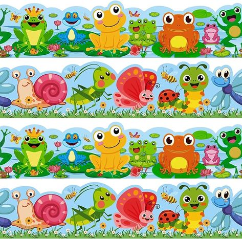 Frog Bulletin Boards, Classroom Back To School, Butterflies Classroom, Bulletin Board Tree, Classroom Tree, Bulletin Borders, Classroom Borders, Welcome Banners, School Art Activities