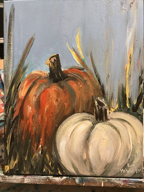 Fall Artwork Canvases, Pumpkin Painting Acrylic, How To Do Texture Painting, Painting Of Pumpkins, Fall Pumpkin Paintings On Canvas, Autumn Painting Ideas On Canvas, Painting Of A Pumpkin, Pumpkin Paintings On Canvas, Paintings Of Pumpkins