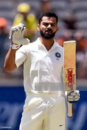 Top Rank, King Kohli, Cricket Stadium, Virat Kohli, Green Grass, Wide Angle, Bat