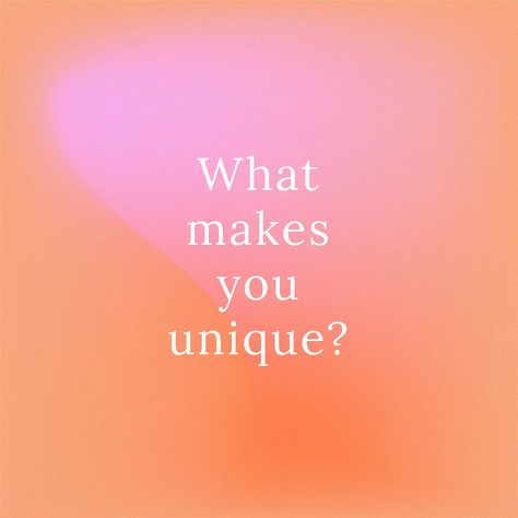 What makes you unique? motivational quote vector template abstract background | free image by rawpixel.com / nunny You Are Unique Quotes, Gradient Social Media, Quote Social Media, Background Gradient, Vector Quotes, What Makes You Unique, Blog Graphics, Inspo Quotes, Visual Aesthetics