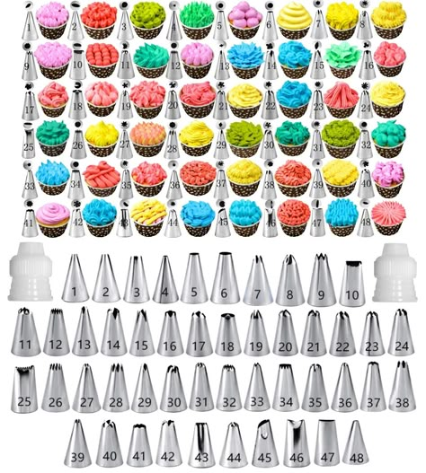 Icing Piping Tips, Home Cake, Cake Decorating Kit, 2 Cake, Icing Piping, Frosting Tips, Icing Tips, Cake Decorating Piping, Cake Decorating Kits