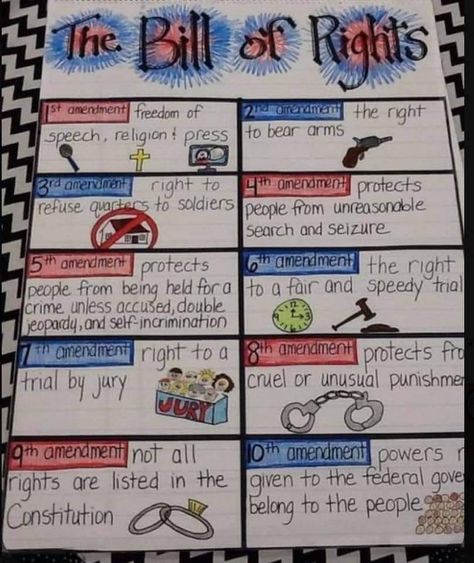 The Amendments, History Charts For Classroom, 3 Branches Of Government Anchor Chart, Articles Of Confederation Anchor Chart, Bill Of Rights Poster Project, Us History Anchor Charts, Bill Chart, Double Jeopardy, Whale Rider