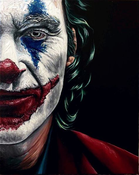 Rough Painting, Joker Phoenix, Joker Drawings, Genos Wallpaper, Joker Poster, Painting Study, Joker Artwork, Joker Face, Joker Pics