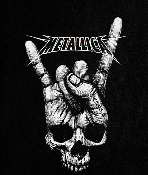 Schraffurtechnik Rockband Logos, Metallica Wallpapers, Metallica Tattoo, Arte Heavy Metal, Metallica Logo, Metallica Art, Rock Poster Art, Rock Band Logos, Rock N Roll Art