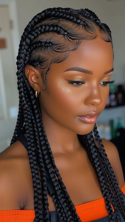 9000+ hair styles, long hair styles, hair color, Trendy and Unique Hairstyle --- Wedding Hair, Girl Hair Woman Large Braid Styles, Large Cornrows, Weekly Hairstyles, Large Knotless Braids Hairstyles, Knotless Cornrows, Lady Hairstyles, Large Knotless Braids, Hairstyles Ladies, Knotless Braids Hairstyles