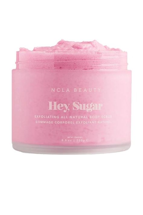 Amazon.com : NCLA - Hey, Sugar Natural Body Scrub | Vegan, Cruelty-Free, Clean Skincare (Passion Fruit, 8.8 oz | 250 g) : Beauty & Personal Care Trendy Scrubs, Ncla Beauty, Natural Body Scrub, Scrub Corpo, Exfoliating Body Scrub, Skin Glowing, Rose Fragrance, Sugar Body, Sugar Body Scrub