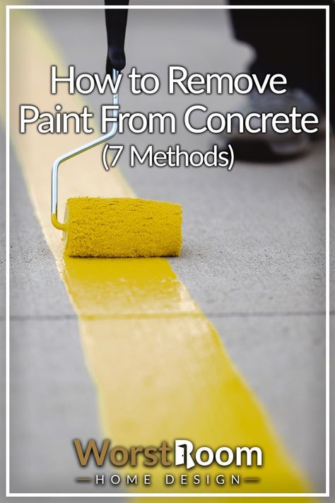 How to Remove Paint From Concrete (7 Methods) How To Remove Paint From Concrete Floors, How To Remove Paint From Concrete, How To Get Oil Out Of Concrete, How To Remove Paint From Brick, How To Resurface Worn Concrete, Remove Paint From Concrete, How To Remove Paint, Rustoleum Paint, Paint Removal