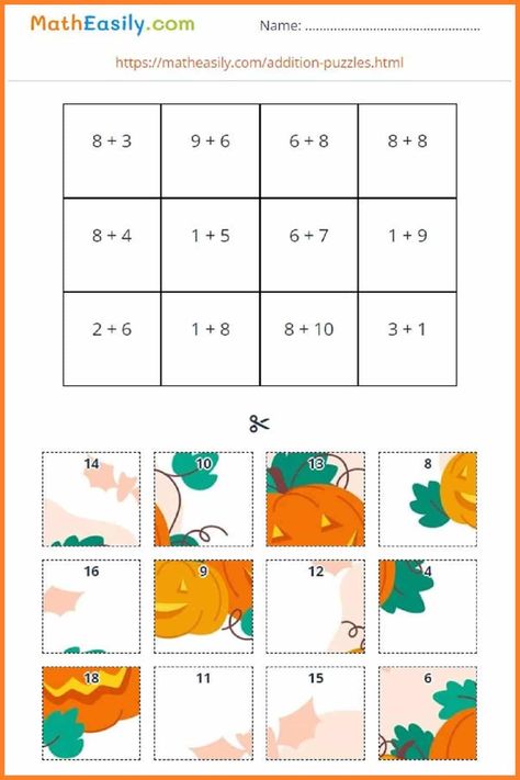 Addition Board Games | Printable FREE Addition Board Game, Math For Preschoolers, Subtraction Preschool, Addition Within 20, Worksheets For Grade 1, Worksheet Math, Halloween Math Worksheets, Math Preschool, Game Math