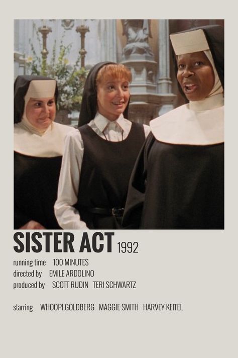 Black Love Movies, Polaroid Movie Poster, Film Polaroid, Most Paused Movie Scenes, Movie Card, Iconic Movie Posters, Girly Movies, Sister Act, Film Posters Minimalist