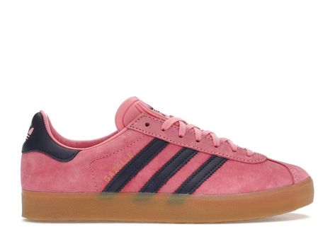 adidas Gazelle Bliss Pink Dark Blue Men's - ID0846 - US Adidas Shoes Gazelle, Pink Gazelles, Shoes Stand, Colorful Shoes, Pink Dark, Hot Sneakers, Swag Shoes, Unique Shoes, Pink Suede