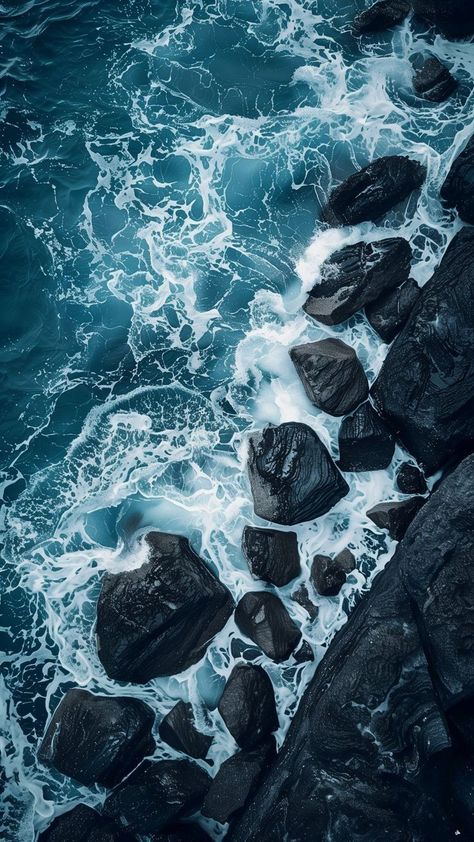 Views Of Nature, Amoled Wallpapers, Best Nature Wallpapers, Iphone Wallpaper Stills, 2160x3840 Wallpaper, Calm Waters, Arte Van Gogh, Waves Crashing, Blue Room