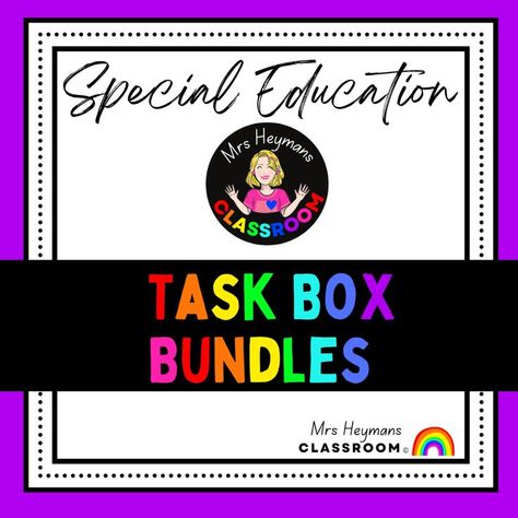 Special Education Task Box BUNDLES - Perfect for Sped Ed Teachers to use in differentiated classrooms. Vocational Activities, Differentiation In The Classroom, Vocational Skills, Special Ed Teacher, Life Skills Special Education, Special Needs Students, Task Boxes, Special Education Students, Ways Of Learning