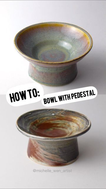 Pedestal Bowl Ceramic, Floating Bowls, Clay Vases, Wheel Throwing, Pottery Videos, Pedestal Bowl, Wheel Thrown Pottery, Clay Vase, Ceramic Studio