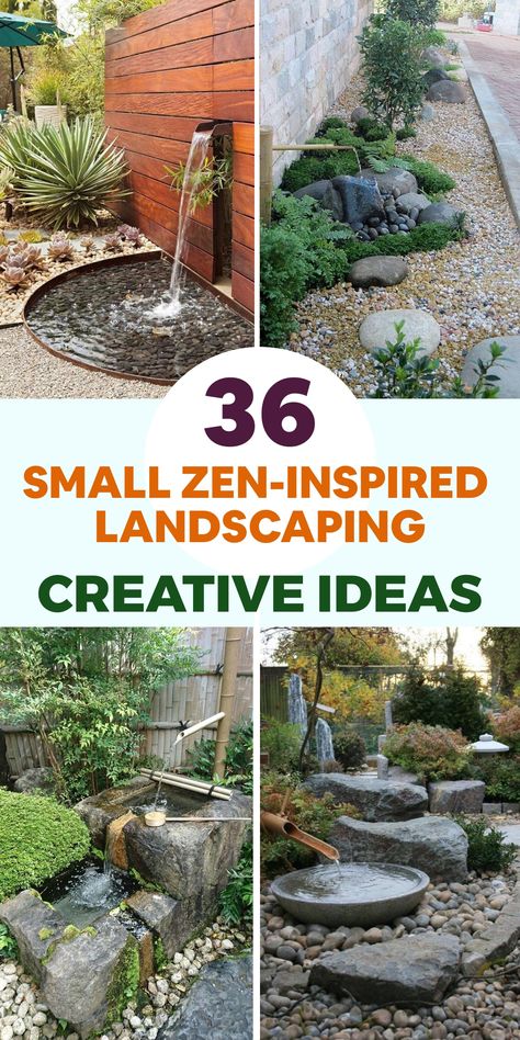 Transform your outdoor space into a peaceful retreat with a Zen-inspired landscaping design. Integrate features such as a stone pathway, leading to a calming focal point like a meditation area or water feature. Opt for natural materials like gravel and sand for a minimalist look. Incorporate low-maintenance plants such as bamboo or Japanese maple for harmony. A small Zen garden with sand or pebbles and rocks can be an added touch. Emphasize the Zen vibe with gentle outdoor lighting and wind chim Zen Garden Backyard, Zen Backyard, Fall Vegetables To Plant, Small Zen Garden, Calming Aesthetic, Small Japanese Garden, Pebble Garden, Japanese Garden Landscape, Trending Crafts