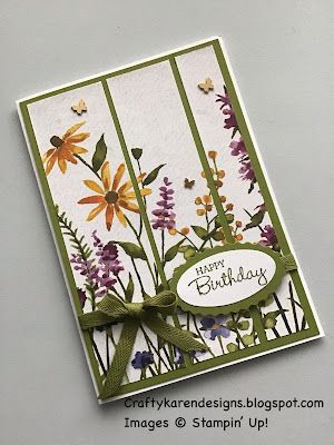 craftykarendesigns: Dainty Flowers Birthday Card - Ink, Stamp, Share Blog Hop - January Dainty Delight, Designer Paper Cards, Flower Birthday Cards, Dainty Flowers, Creation Station, Flowers Birthday, Hand Made Greeting Cards, Bday Cards, Making Greeting Cards