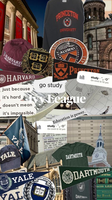 Ivy league dreams #ivyleague#harvard#yale#princeton#dartmouth#university#study#visionboard Ivy League Schools Aesthetic, Vision Board Ivy League, Ivy League Acceptance Aesthetic, Ivy League Graduation, Yale University Acceptance Letter, Ivy League Vision Board, Ivy League University Aesthetic, Harvard University Aesthetic Wallpaper, Dartmouth College Aesthetic