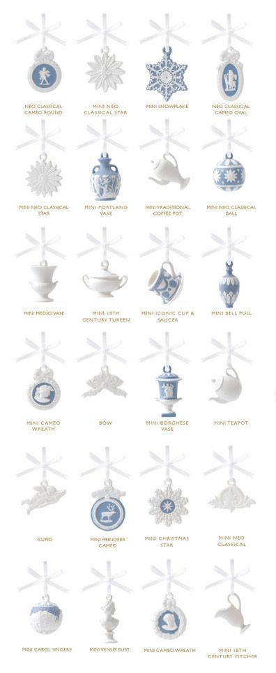 Wedgwood Christmas Advent House Ornaments