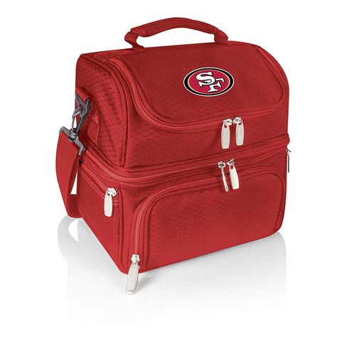 NFL San Francisco 49ers Pranzo Insulated Lunch Tote *** Check out the image by visiting the link. Stainless Steel Silverware, Picnic Tote, Insulated Lunch Tote, Best Lunch Bags, Lunch Cooler, Cooler Tote, Usc Trojans, Picnic Time, Insulated Lunch Box