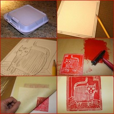 Foam Printmaking, Screen Printing Tutorial, Foam Printing, Printing Idea, The Meta Picture, Diy Screen Printing, Food Boxes, Foam Stamps, Stamp Carving