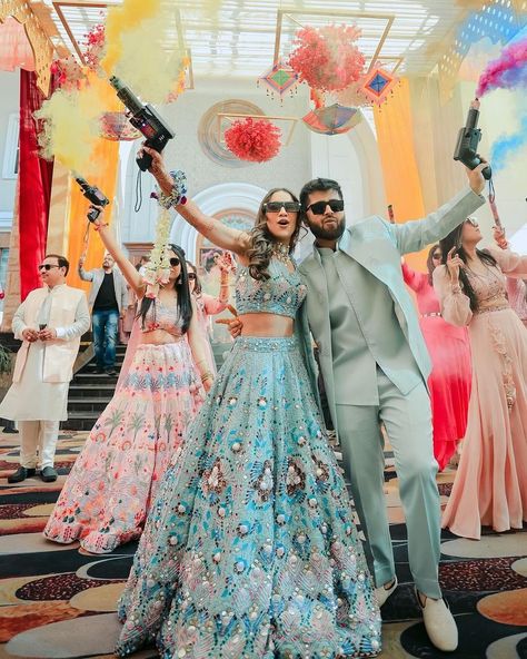 S M E R E Drenched in love, laughter, and marigolds! This couple kicked off their forever with a vibrant Haldi ceremony, the bride stunning in sapphire blue and the groom a perfect match. 💙 . . Shot by: @safarnamafilms . wedding, love, Haldi ceremony, sapphire blue, bride and groom, wedding photography, vibrant, couple goals, wedding inspiration, wedding ceremony, Indian wedding, marigolds Groom And Bride Matching Outfit, Mehndi Outfit For Couple, Haldi Outfits For Couple, Mehndi Outfit For Groom, Haldi Bride And Groom, Haldi Outfit Groom, Haldi Outfits For Bride And Groom, Haldi Outfits For Groom, Haldi Couple Outfits