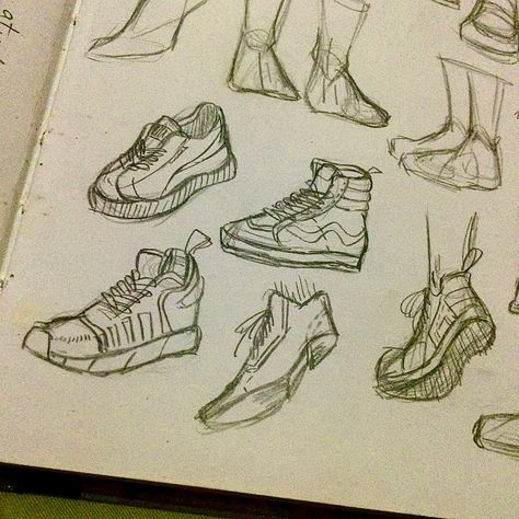 Clothes Anatomy Drawing, How To Draw Shoes Front View Sneakers, Shoes Bottom View Drawing, Shoes Doodle Art, How To Draw Front Facing Shoes, How To Draw Shoes Side View, Alt Shoes Drawing, How To Draw Converse, Converse Drawing Reference