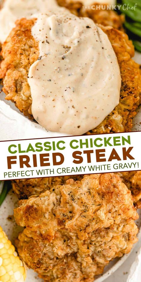 Breaded Chicken Fried Steak, Chicken Fried Beef, Cube Steak Chicken Fried Steak, Chicken Fried Steak With Chicken, Dinner Ideas With Beef Steak, Chicken Fried Steak And Gravy Recipe, Chicken Fried Steak No Buttermilk, Recipe For Chicken Fried Steak, Tender Chicken Fried Steak