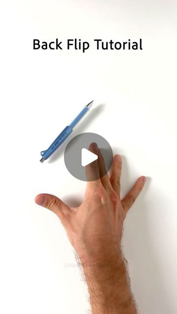 Next Level Spins on Instagram: "Learn the BACKFLIP Pen Spinning Trick 🤗   #backflip #penspinning #penspin #tutorial #howto #reels #instareels #fyp" Spinning, Pen