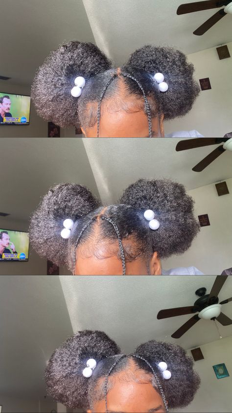 Cute Hairstyles With 4c Hair, Black Hairstyles For School Natural Hair, Barbie Hairstyles Natural Hair, Natural Hair School Hairstyles, Cute Hairstyles For 4c Hair Natural, Hair Styles 4c Hairstyles Short, Hairstyles In Two Puffs, Hairstyles For Your Natural Hair, School Hairstyles For Short Hair Black