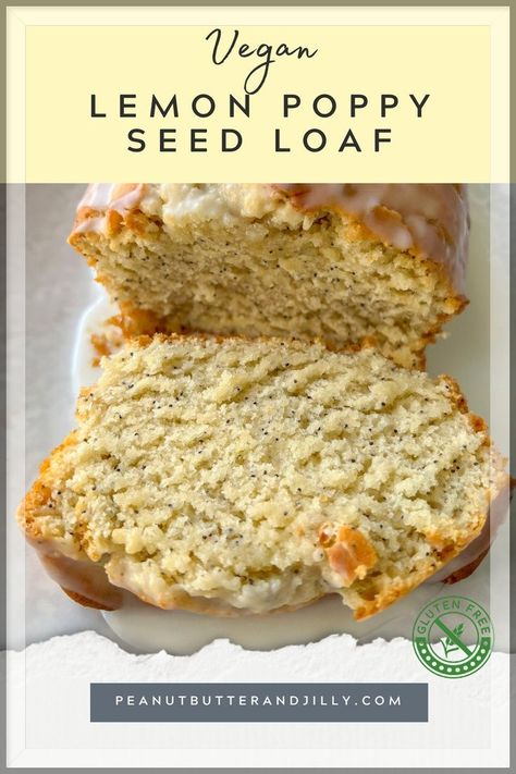 Poppy Seed Loaf, Lemon Poppy Seed Loaf, Gluten Free Vegan Recipes Desserts, Seed Loaf, Poppyseed Cake, Vegan Bread Recipe, Lemon Poppyseed Bread, Lemon Poppyseed Cake, Vegan Gluten Free Desserts