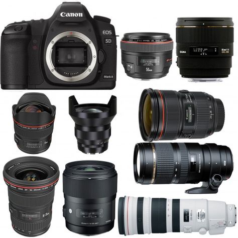 Best Lenses for Canon EOS 5D Mark II | Camera News at Cameraegg Foto Canon, Dslr Photography Tips, Canon 5d Mark Iii, Canon Digital Camera, Photo Gear, Dslr Photography, Photo Equipment, Canon 5d, Beach Background