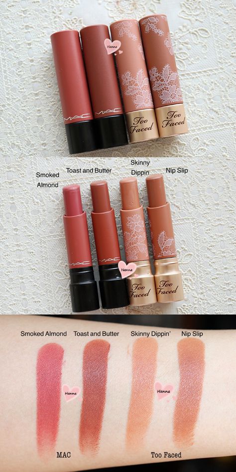 Mac Smoked Almond Lipstick, Bridesmaid Lipstick, Mac Smoked Almond, Makeup Recommendation, Natural Lipstick Shades, Natrual Nails, Lip Color Shades, Evening Eye Makeup, Nail Paint Shades