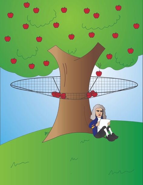 Newton’s apple tree in parallel world Apple Newton, Parallel World, Isaac Newton, Apple Tree, Digital Art, Funny, Animals, Quick Saves, Art