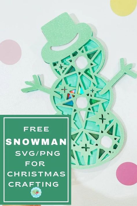 Snowman SVG (Free File For Christmas Crafting) ⋆ Extraordinary Chaos Snowman Svg Free, 3d Svg Files, Mandala Tutorial, Snowman Svg, 3d Files, Free Cricut, Christmas Craft Projects, Cricut Christmas, 3d Svg