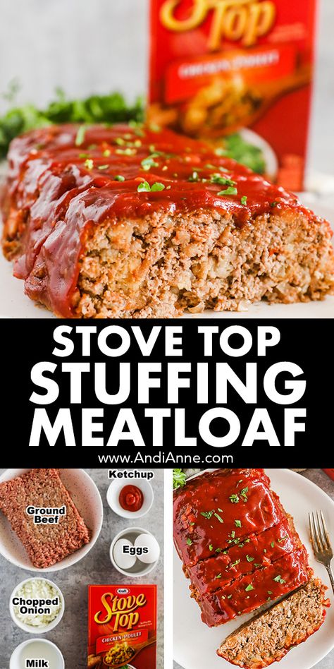 Stove Top Stuffing Meatloaf Stuffing Stuffed Meatloaf, Cozy Cook Meatloaf, Boxed Stuffing Meatloaf, Meatloaf On The Stove, Meatloaf Using Stuffing, Sauce For Top Of Meatloaf, Easy Meatloaf Recipe With Stove Top Stuffing Meat Loaf, Easy Meatloaf Recipe With Stove Top Stuffing, Easy Stuffing Meatloaf