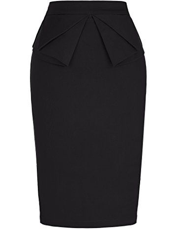 Office Pencil Skirt, Black Midi Pencil Skirt, Pencil Skirt Fashion, Satin Pencil Skirt, Skirt Diy, Pencil Skirt Casual, Bodycon Pencil Skirt, Bodycon Dress Casual, Pencil Skirt Outfits