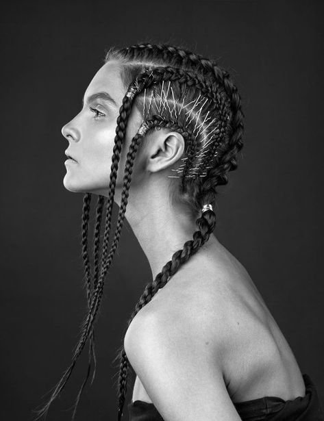 Futuristic Hairstyles, Mom Cut, Avant Garde Hair, Professional Hair Tools, Hair Kit, Editorial Hair, Hair Shows, Cornrows Braids, Cornrow Hairstyles