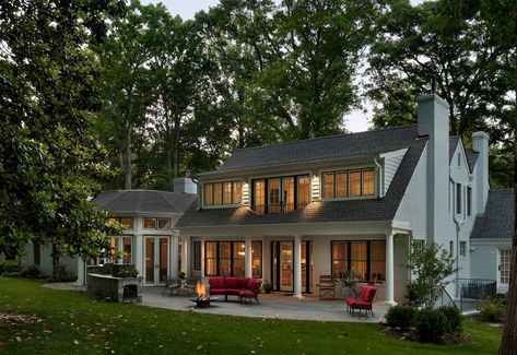 Bradley Boulevard Residence - Traditional - Exterior - DC Metro - by The Ley Group | Houzz Dormer Balcony, Shed Dormer Addition, Large Dormer, Balcony Pictures, Dormer Ideas, Cape Cod Addition Ideas, Dormer Addition, Cape Cod Interior Design, Cape Cod House Exterior