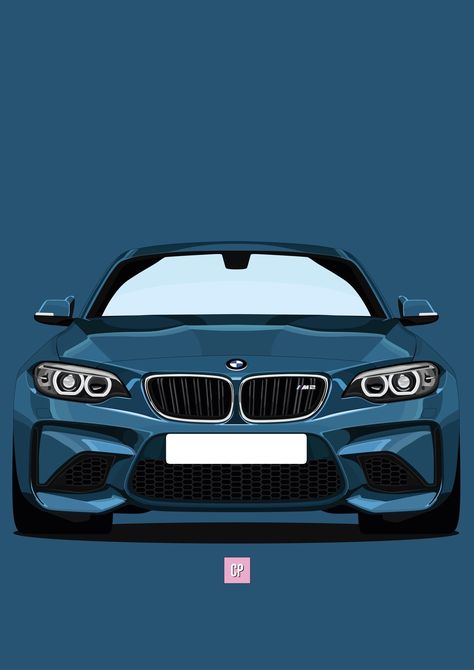 Bmw M2 Drawing, Bmw Art, Motorsport Art, Gas Monkey, Cool Car Drawings, Car Artwork, Cool Car Pictures, Cute Paintings, Truck Art