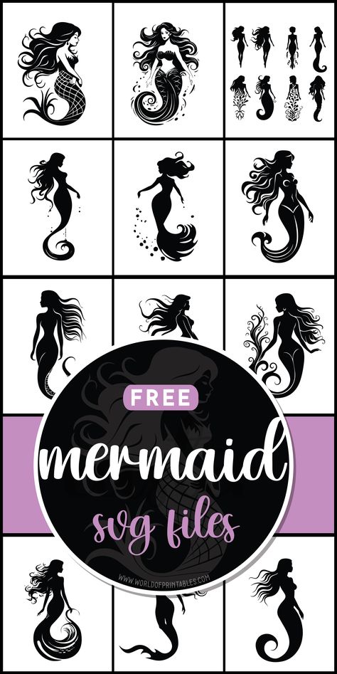 Dive into enchantment with free mermaid SVG files! Explore a sea of magical designs perfect for adding whimsy and wonder to your crafts. 🧜‍♀️🌊 Mermaid Svg Free, Cricuit Joy, Free Anniversary Cards, Disney Big Hero 6, Cardboard Organizer, Cricut Svgs, Cricut Svg Files Free, Idee Cricut, Mermaid Svg