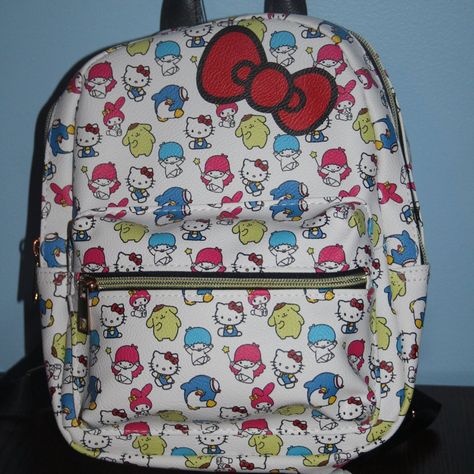 Nwt Backpack, Collectable, Usable, And Practical Sanrio, Hello Kitty And Friends, Hello Kitty, Red Bow, Bow, My Melody, Little Twin Stars, Kuromi, Pompompurin, Tuxedosam Pocket On Front, Adjustable Straps, Zippered Pocket Fun For School, As A Purse, Or Just Hanging Out Sanrio Bag, Hello Kitty And Friends, Bow Bow, Plush Backpack, Twin Stars, Little Twin Stars, My Melody, Red Bow, Mini Backpack