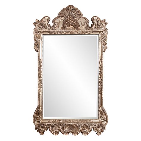 Belham Living Oversized Antique Silver Floor Mirror - 48W x 84H in. Silver Floor Mirror, Silver Framed Mirror, Silver Antique Mirror, Classic Mirror, Ornate Mirror, Ornate Design, Length Mirror, Rectangle Mirror, Mirrors For Sale