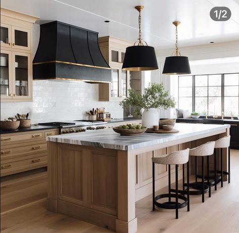 Black Pendants, Lake House Kitchen, Dream Kitchens Design, Farmhouse Kitchen Design, Kitchen Inspiration Design, November 2, Modern Farmhouse Kitchens, The Drama, Kitchen Style