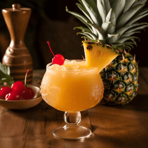 Bahama Breeze Ultimate Pineapple Cocktail Recipe - This cocktail is a sweet and tangy delight, with the tropical flavors of pineapple and coconut cream blending perfectly with the smooth rum. The hint of grenadine adds a touch of tartness that balances the sweetness, making it a refreshing and enjoyable drink. Rum Pineapple Cocktail, Pineapple Coconut Rum Drink, Rum Coconut Milk Cocktail, Bacardi Coconut Rum Drinks, Pineapple Nutrition Facts, Pineapple Cocktail Recipes, Pineapple Juice Cocktails Rum, Frozen Daiquiri, Bahama Breeze