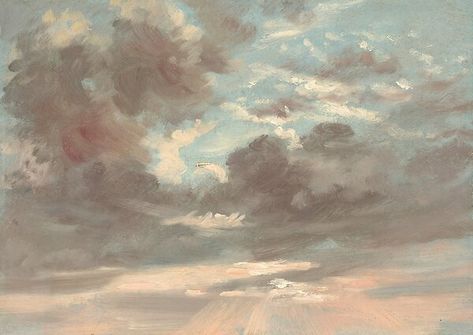 Cloud Study, Stormy Sunset, Cloud Paintings, Public Domain Art, Michel De Montaigne, Angel Core, 17 August, Abstract Cloud, Art Pierre