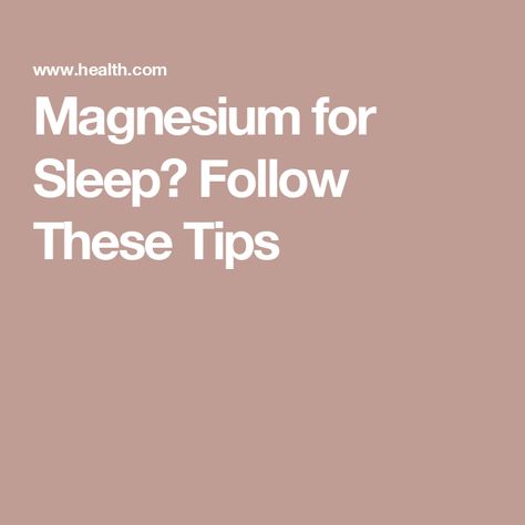 Magnesium for Sleep? Follow These Tips Magnesium Before Bed, Magnesium For Sleep, Normal Heart, Primary Care Doctor, Magnesium Oxide, Wellness Trends, Cleveland Clinic, Thyroid Health, Improve Sleep Quality