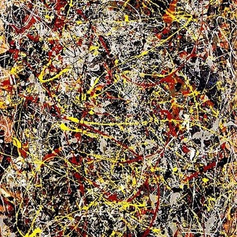 $140 Million dollar painting, Jackson Pollock's No. 5, 1948. Expensive Abstract Art, Jackson Pollock Number 5, De Kooning Paintings, Brain Painting, Most Expensive Painting, Jackson Pollock Art, Expensive Paintings, Pollock Paintings, Left Brain