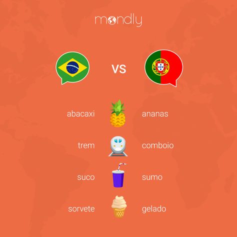 ⚔️THE LANGUAGE BATTLE: 🇧🇷 Brazilian Portuguese vs European Portuguese 🇵🇹 European Portuguese Language, Brazilian Portuguese Vocabulary, Portuguese For Beginners, Portuguese Slang, Brazilian Language, Portuguese Learning, Portuguese Grammar, European Portuguese, Portuguese Language Learning